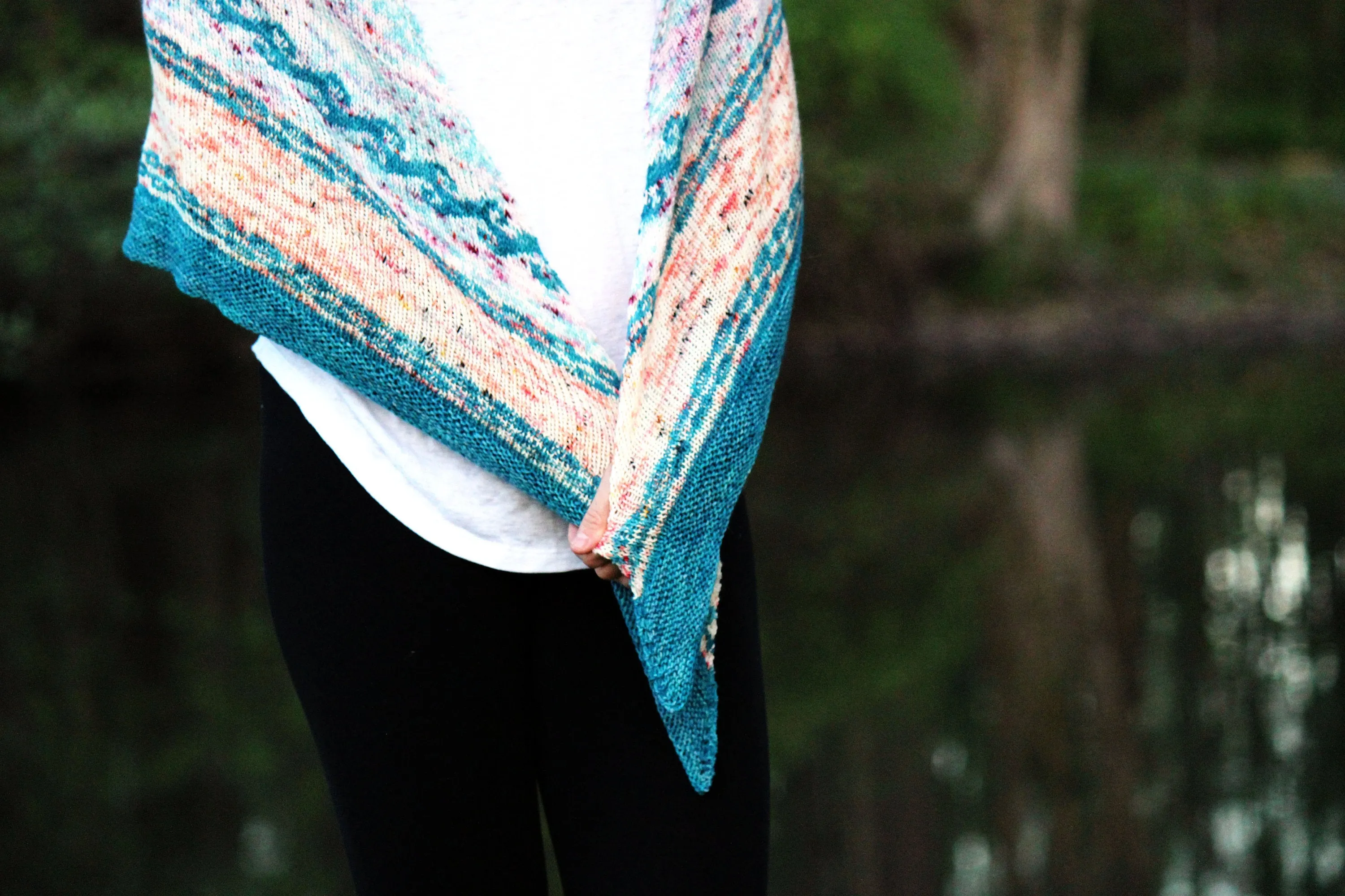 Maritime Shawl Knitting Pattern Fingering Weight