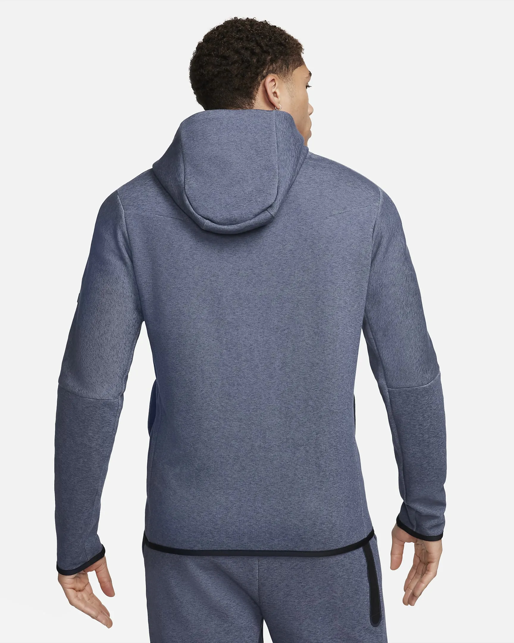 Men's Nike Soccer Full-Zip Hoodie - FC Barcelona Tech Fleece Windrunner Third