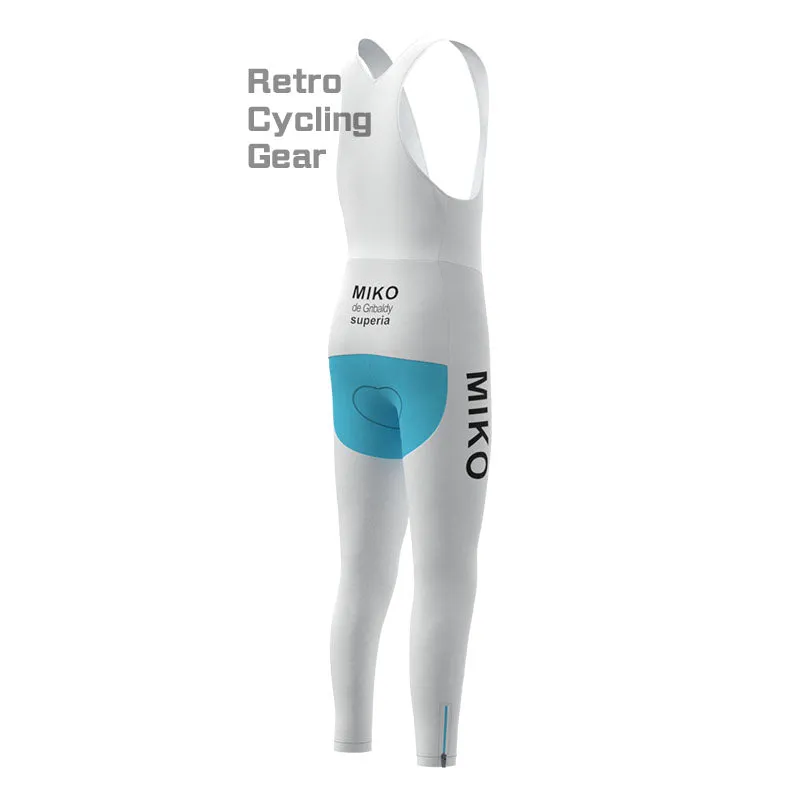 MIKO Blue Retro Long Sleeve Cycling Kit