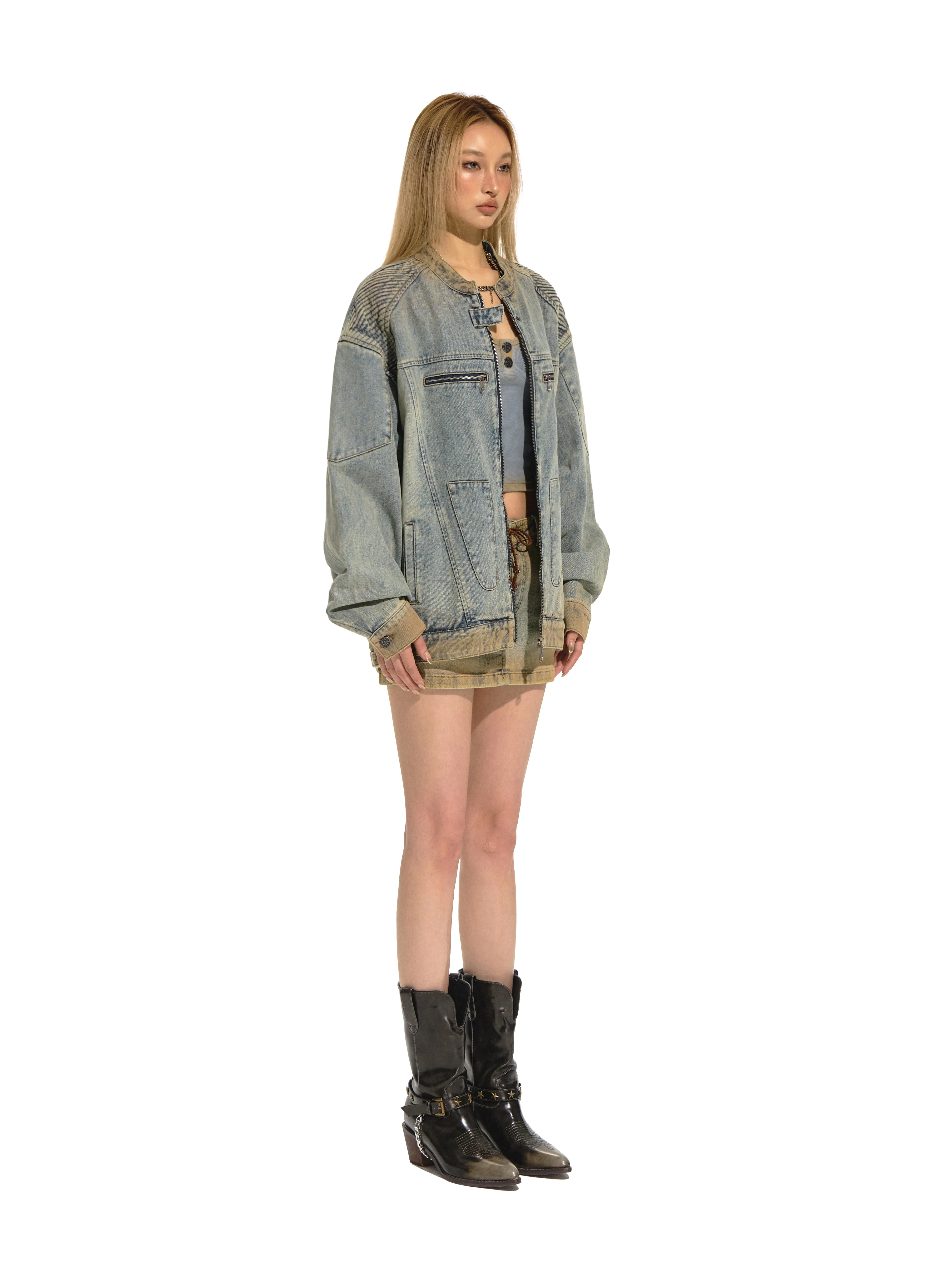 Mud Biker Denim Jacket