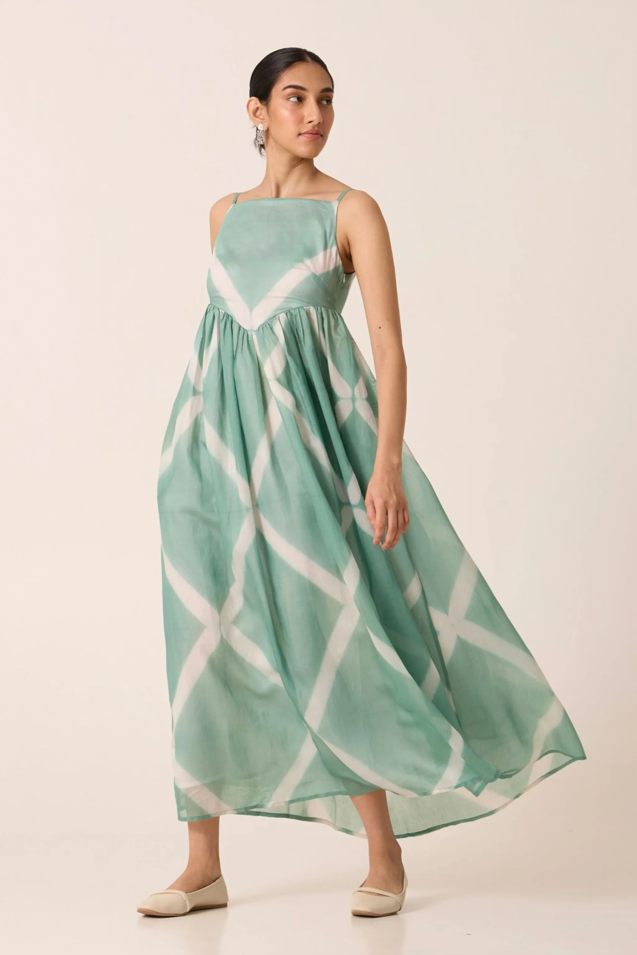 Nasim Clamp Dye Maxi Dress