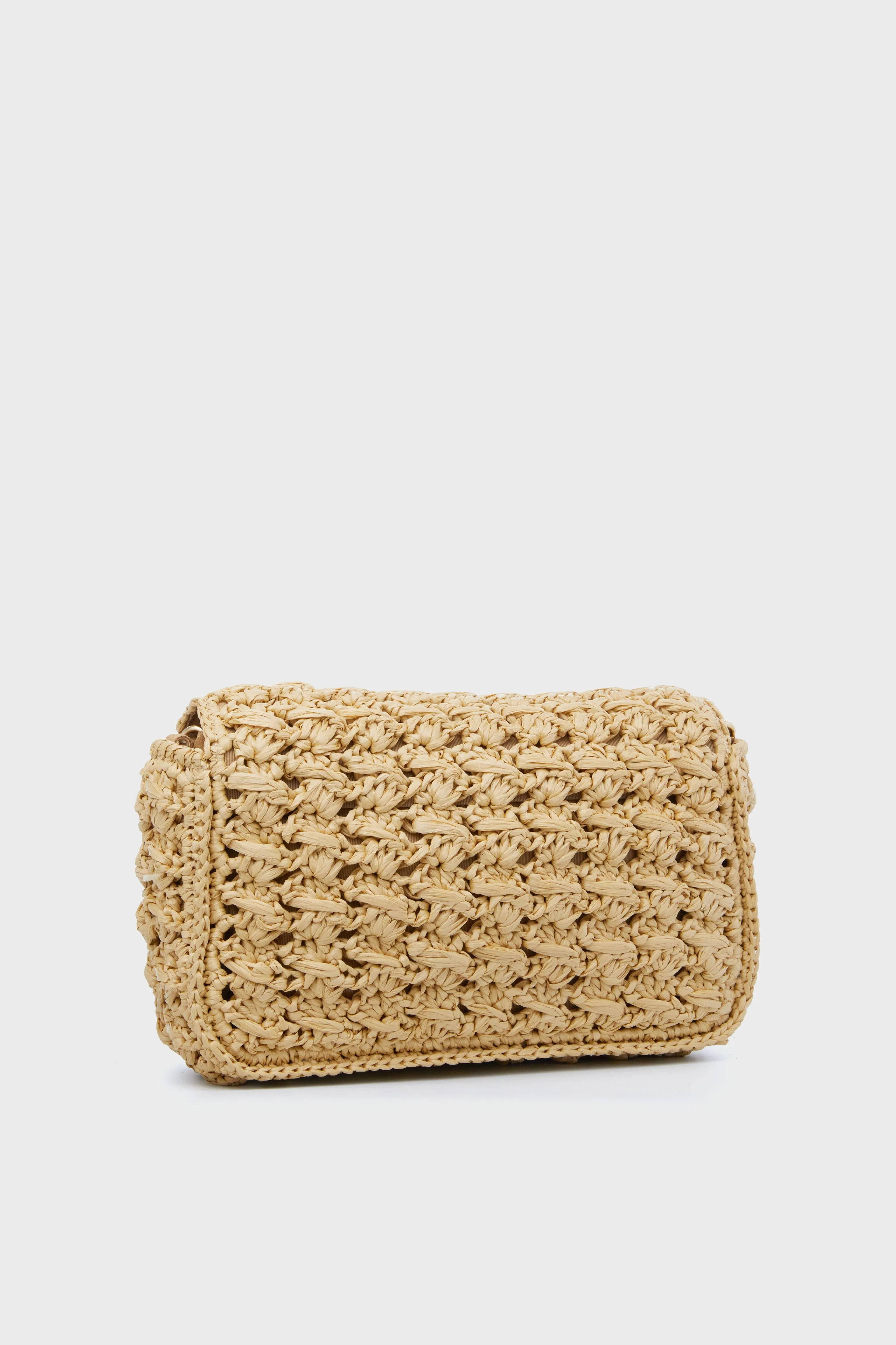 Natural Woven Crossbody