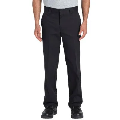 NEW - Dickies Men's FLEX Slim Fit Straight Leg Work Pants - Black 36x32