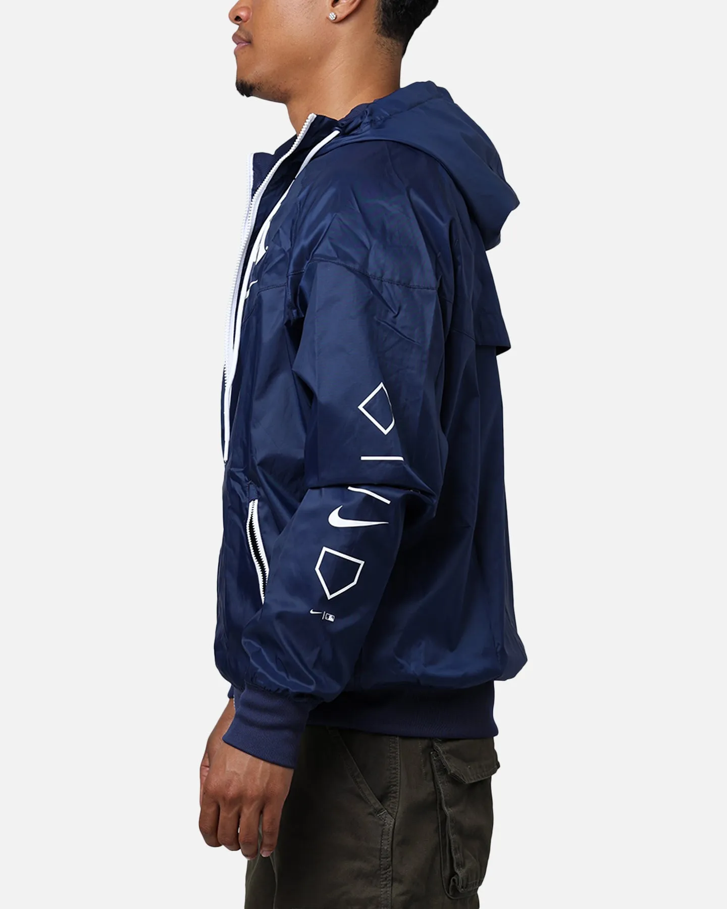 Nike New York Yankees Team Windrunner Jacket Midnight Navy/White