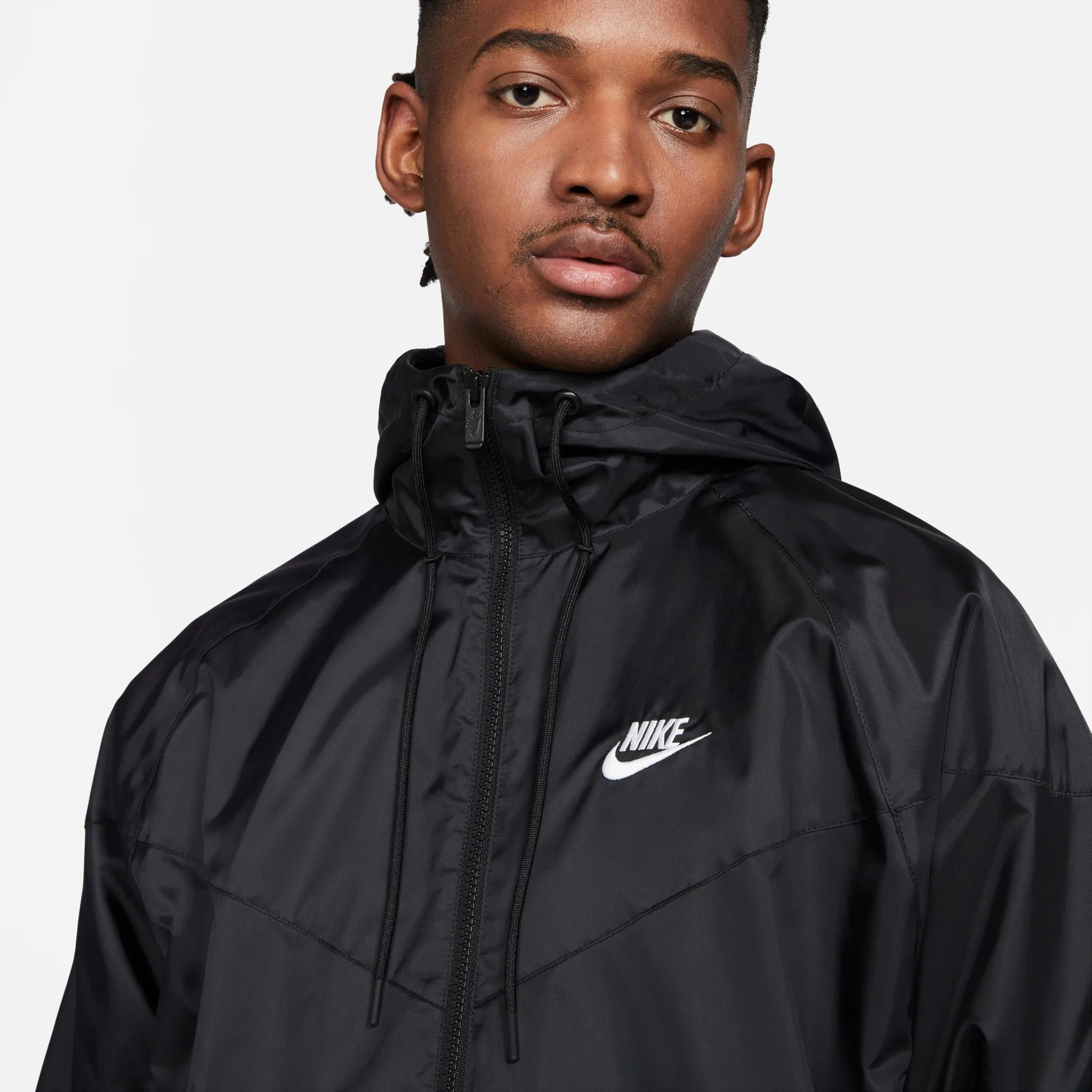 Nike Sportswear Windrunner Hooded Jacket Black / White