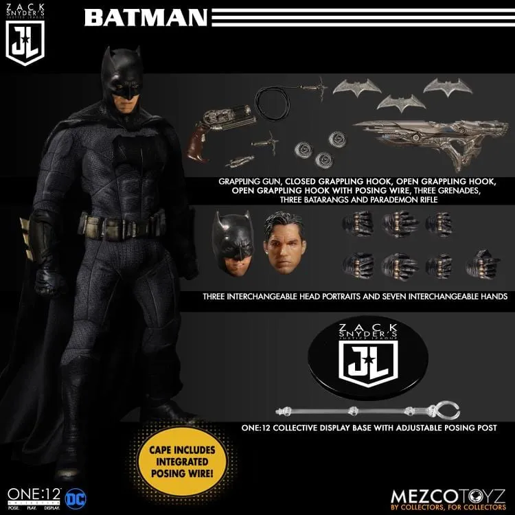 One:12 Collective DC Universe Zack Snyder's Justice League Deluxe Steel Boxed Action Figure Set