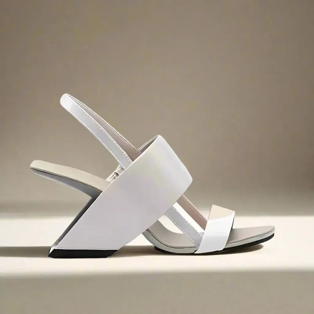 Pam Cream White Open Toe Sandals