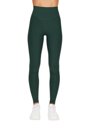 Peached 28" High Rise Pant, Green/Dark