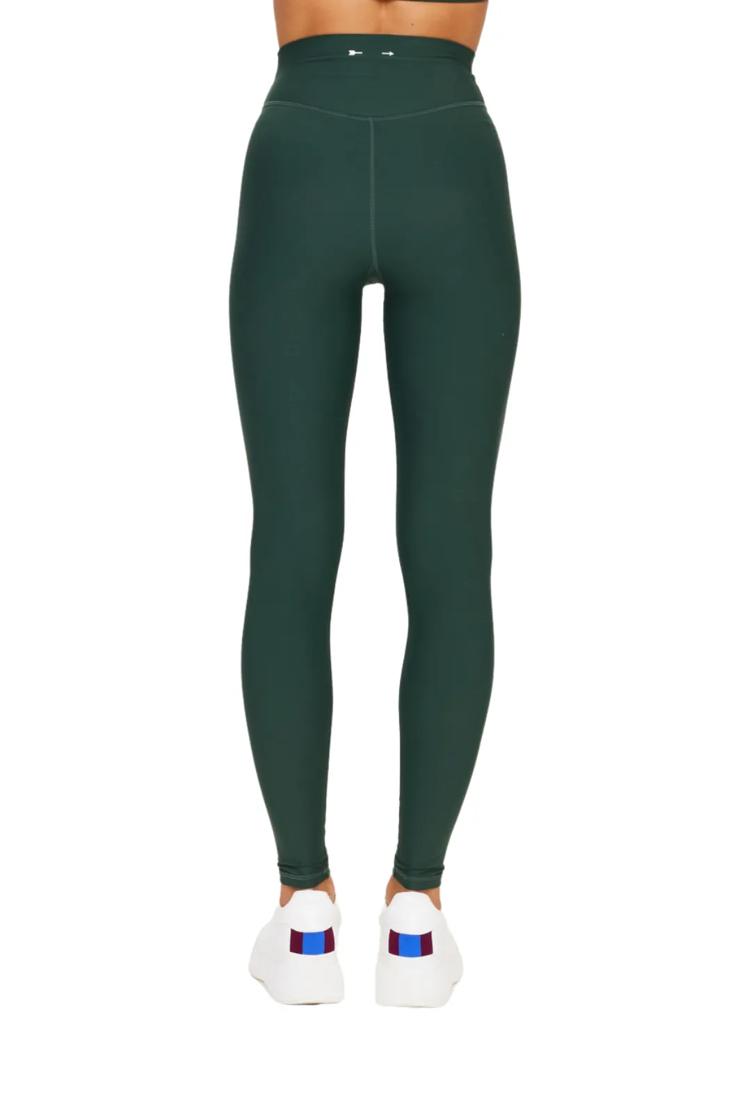 Peached 28" High Rise Pant, Green/Dark