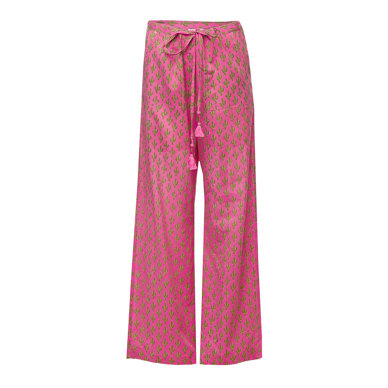 Pink Cactus Prickly Pax Cotton Lounge Pants