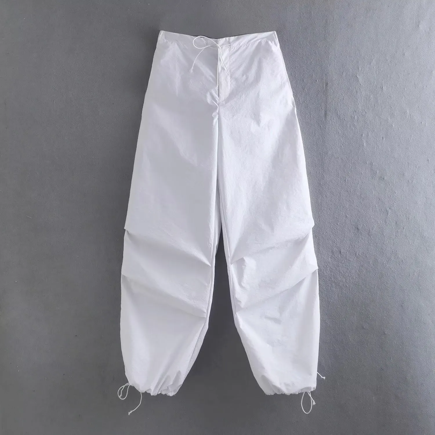 Pre Order:  Tie Waist Pleated Baggy Sweatpants