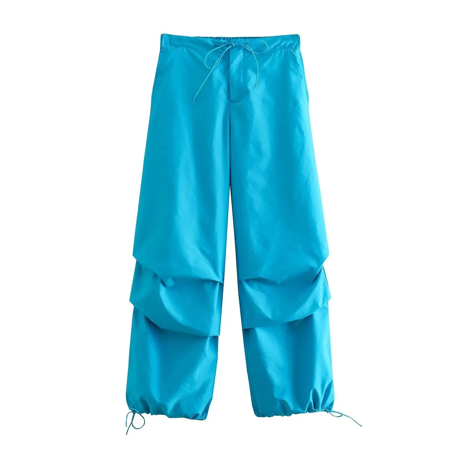 Pre Order:  Tie Waist Pleated Baggy Sweatpants