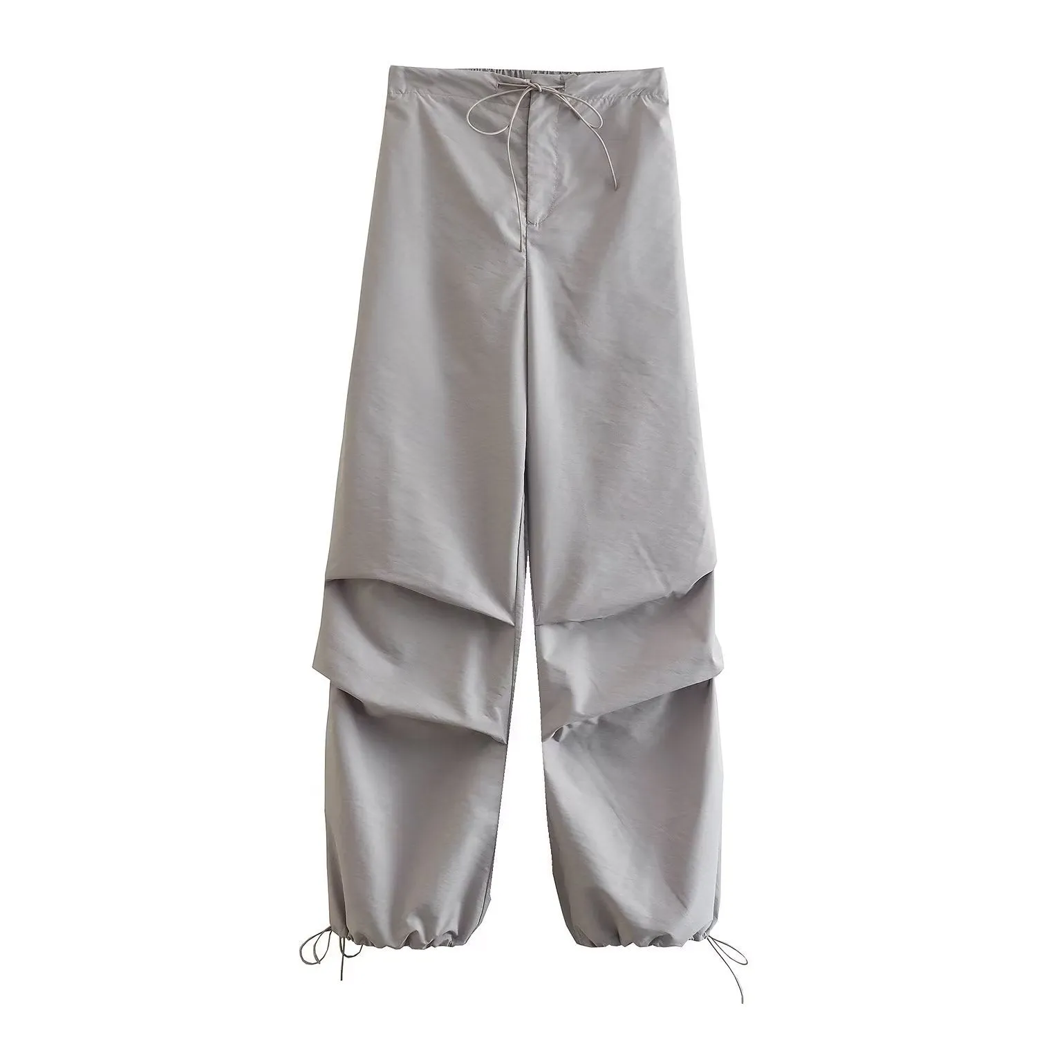 Pre Order:  Tie Waist Pleated Baggy Sweatpants