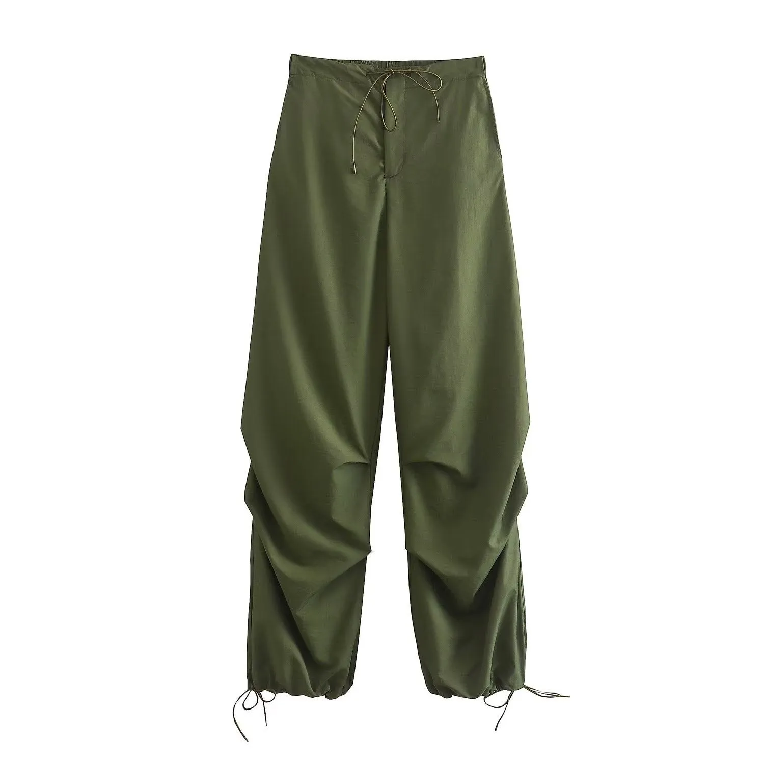 Pre Order:  Tie Waist Pleated Baggy Sweatpants