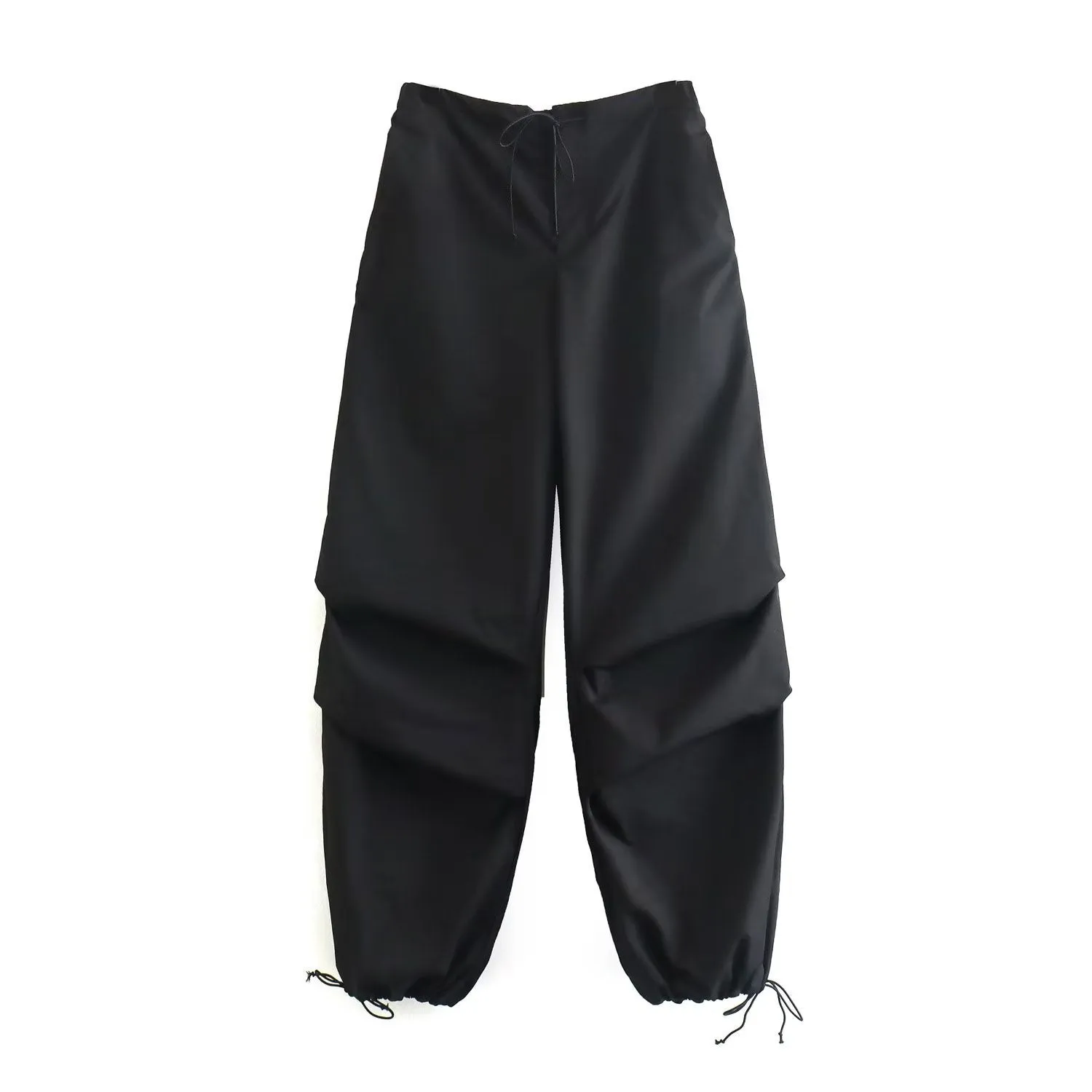 Pre Order:  Tie Waist Pleated Baggy Sweatpants