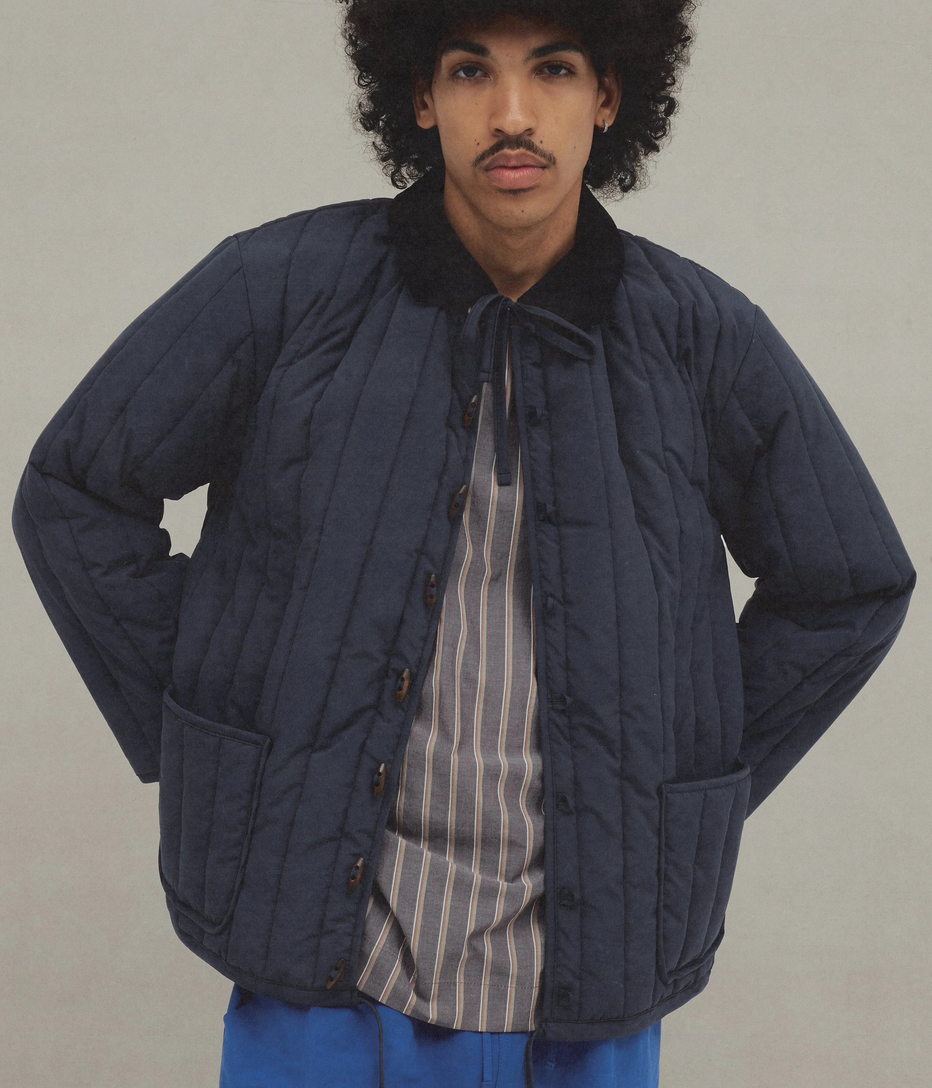 Quilt Jacket, Navy