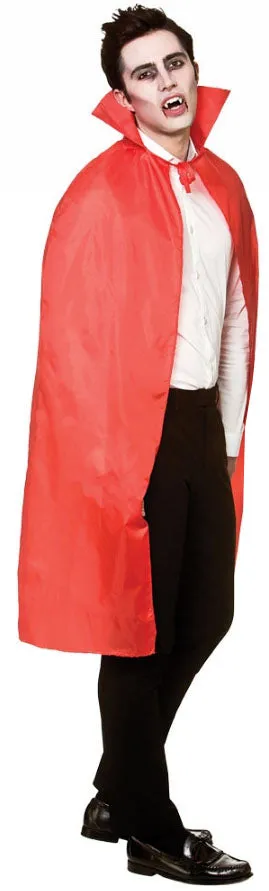 Red Cape with Collar Adults Costume Accessory