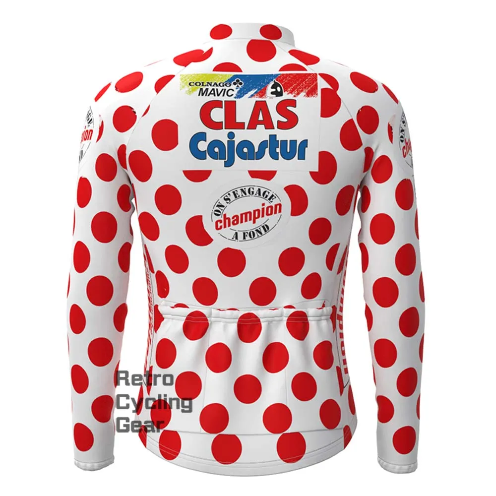 Red dot CLAS Retro Long Sleeve Cycling Kits