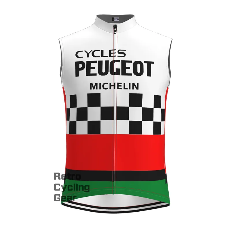 Red Peugeot Retro Long Sleeve Cycling Kits