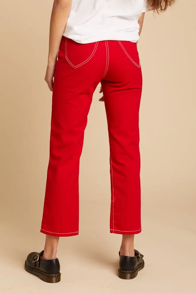 Red Twill Ranch Pant