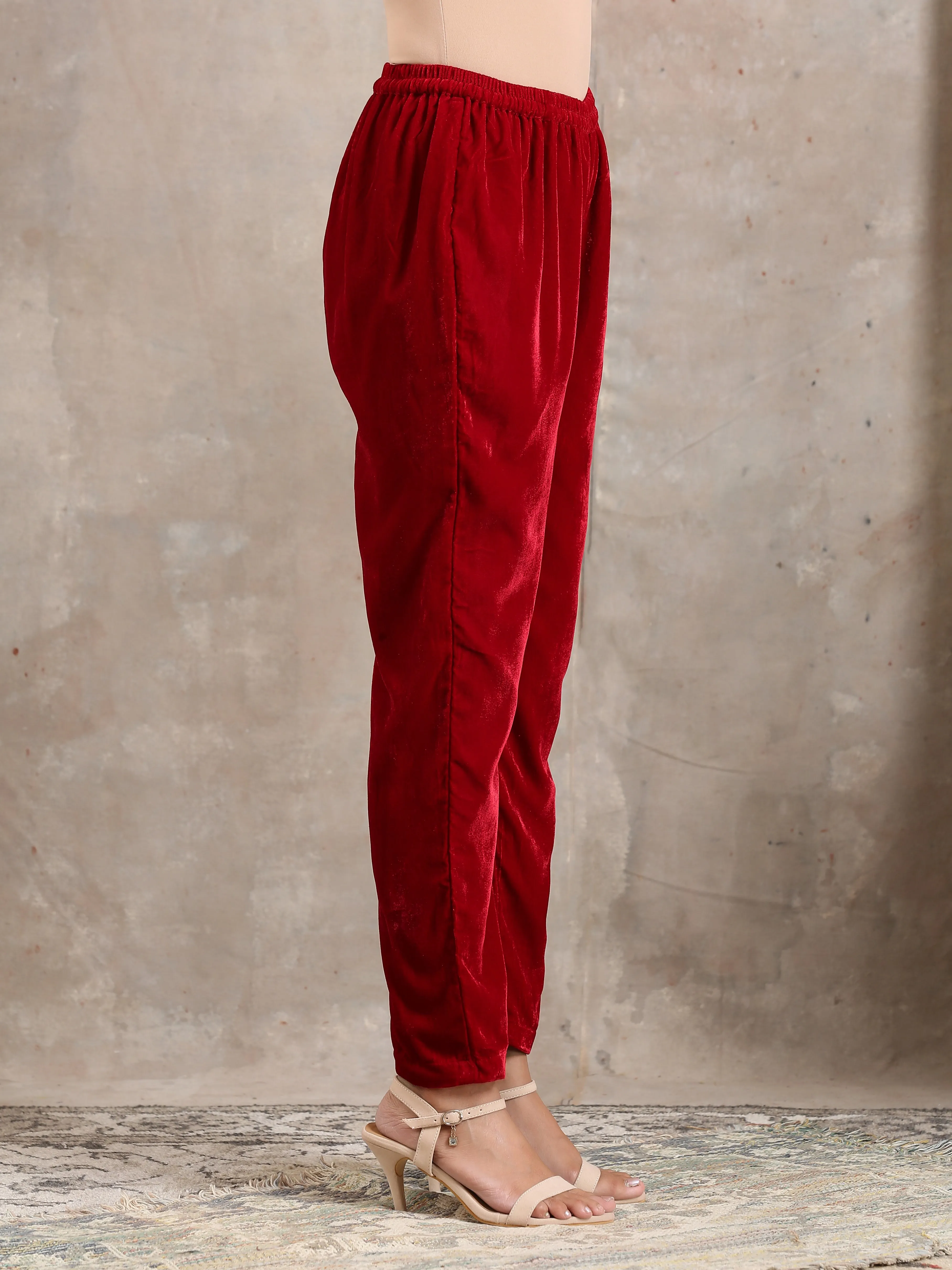 Red Velvet Pant