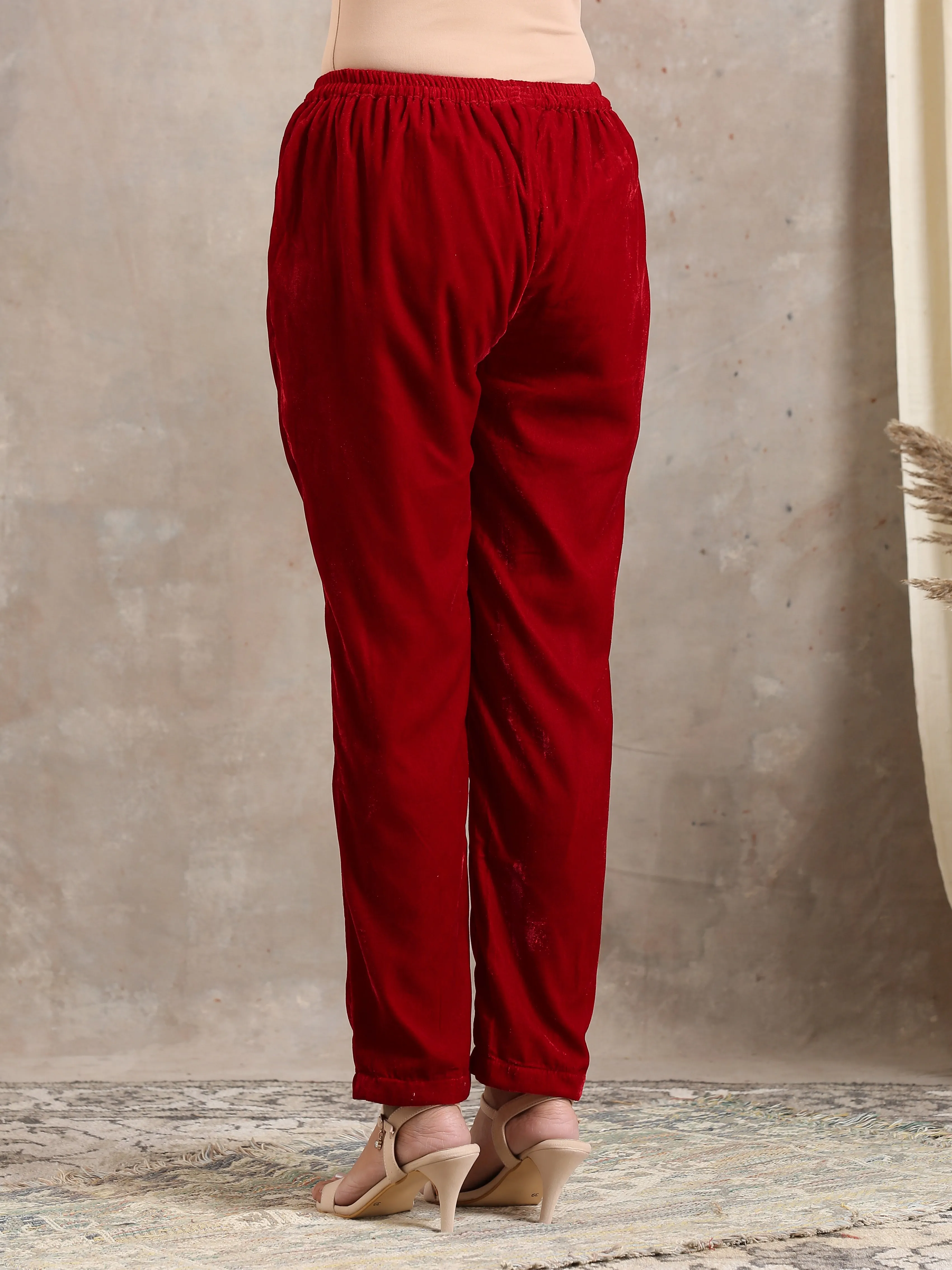 Red Velvet Pant