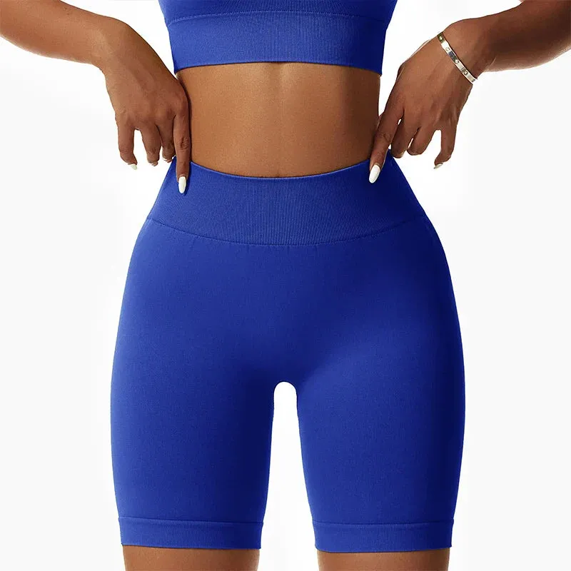 Seamless High Waist Gym Elasticity Hip Lift Pants for Summer Running and Cycling