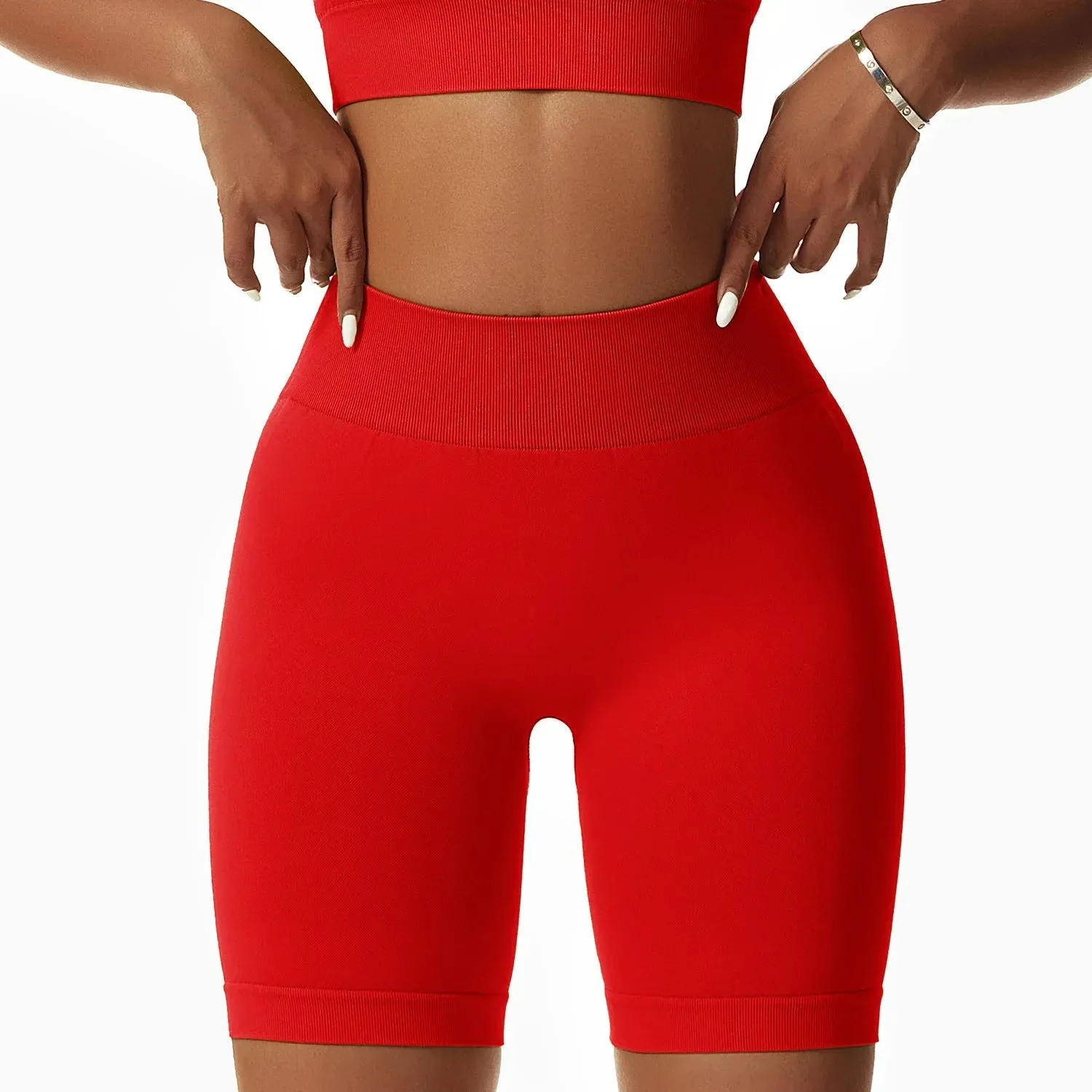 Seamless High Waist Gym Elasticity Hip Lift Pants for Summer Running and Cycling