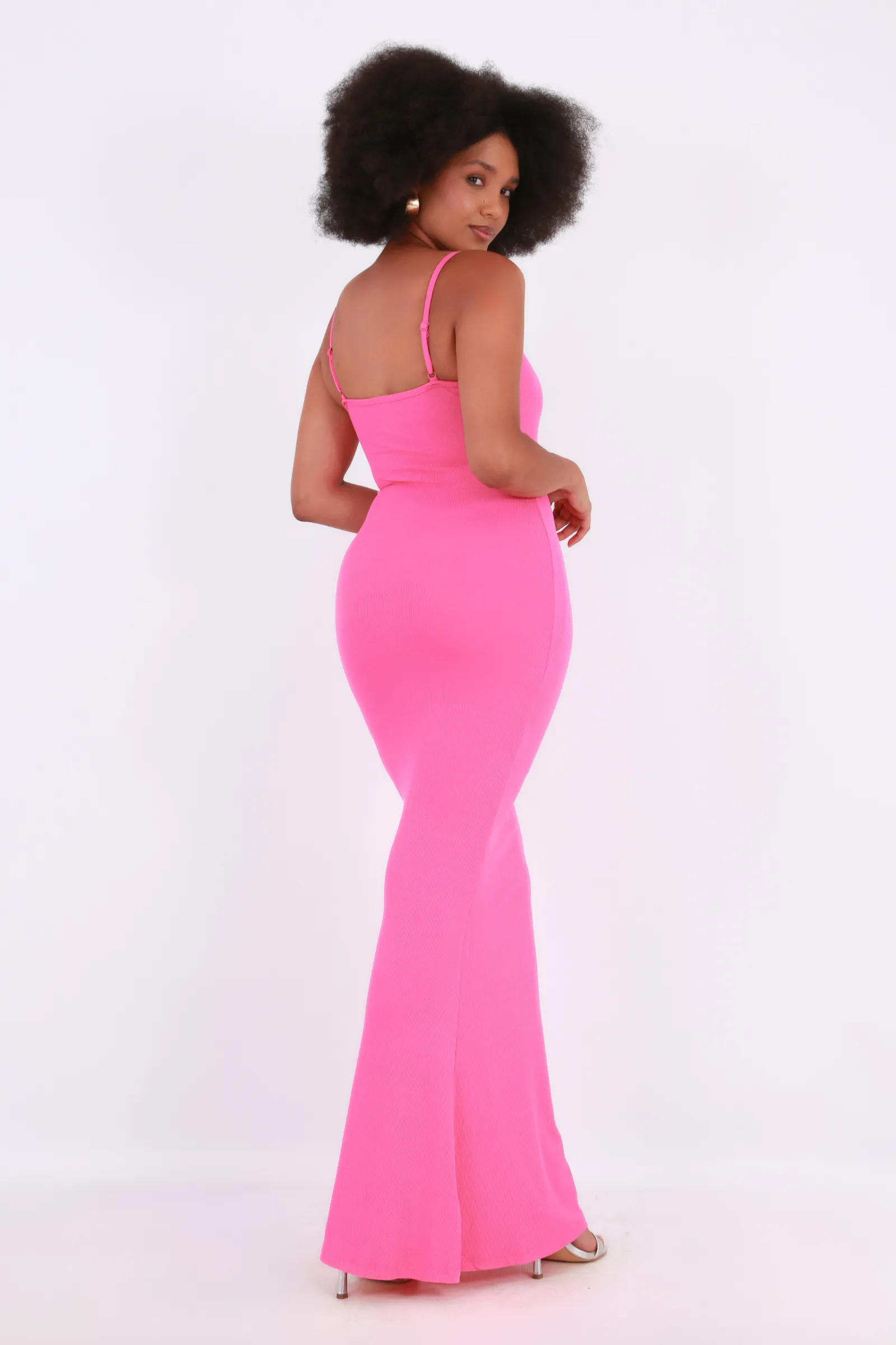 Secret  shapewear maxi lounge dress- Pink