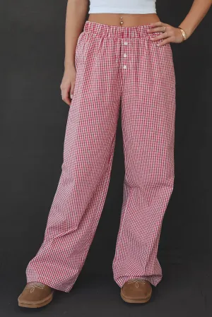 Sleepover Sweeties Gingham Pajama Pants