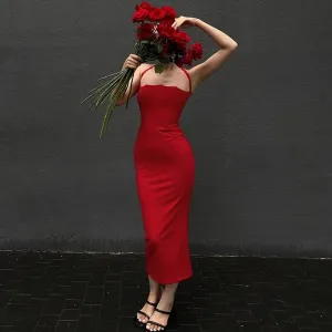 Sleeveless Sexy Evening Backless Club Party Women Maxi Summer Dress Dress