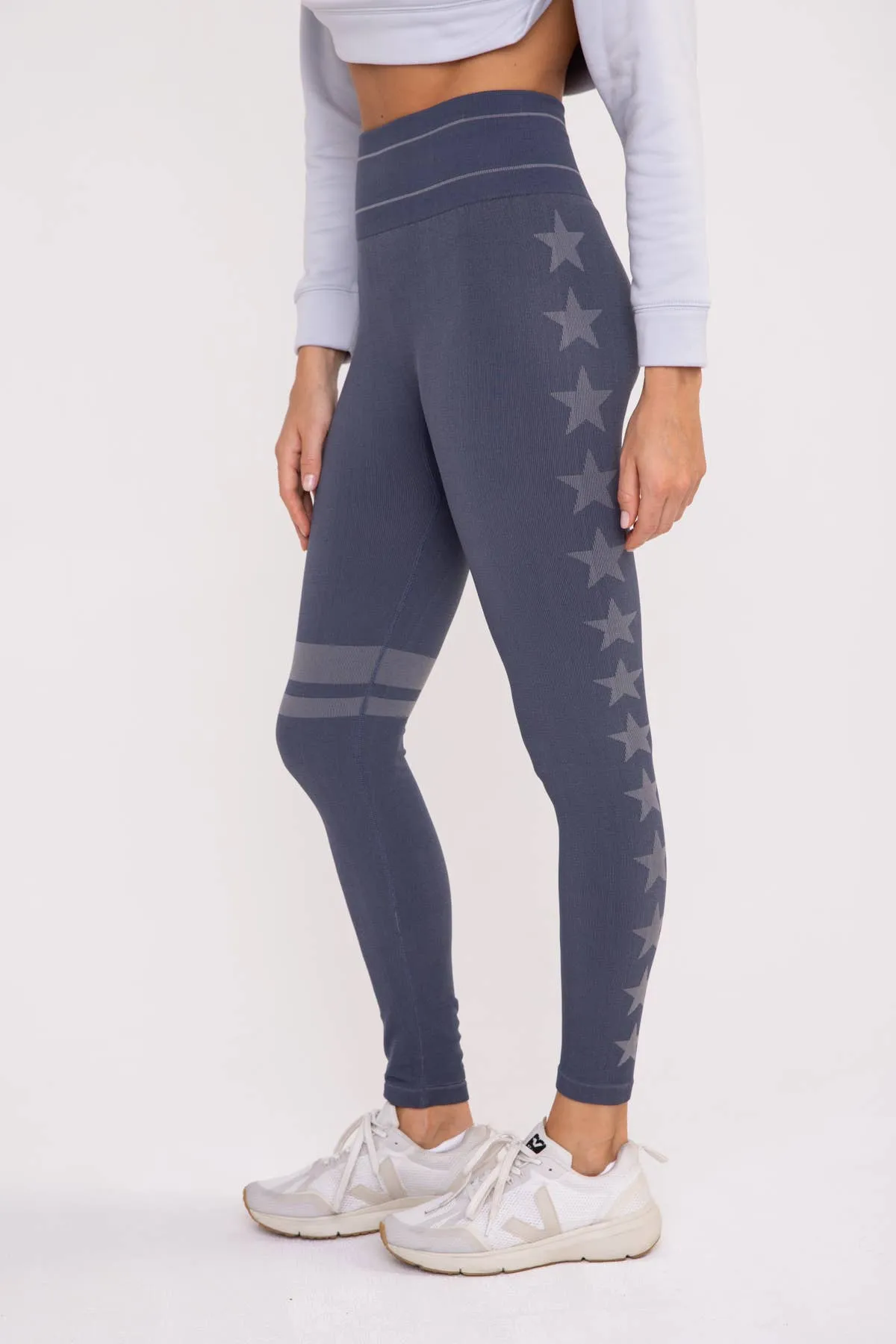 Stars and Stripes Seamless High-Waisted Leggings