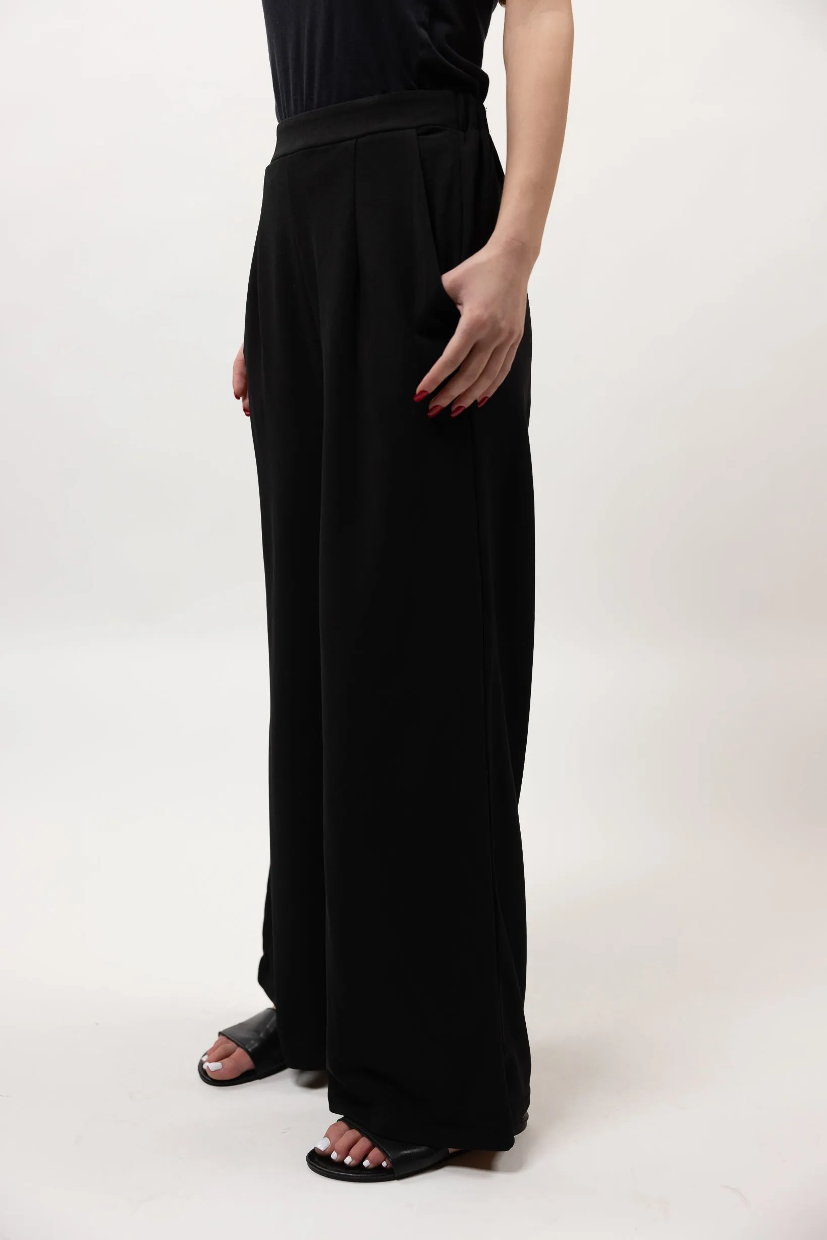 Stretch Wide Pants