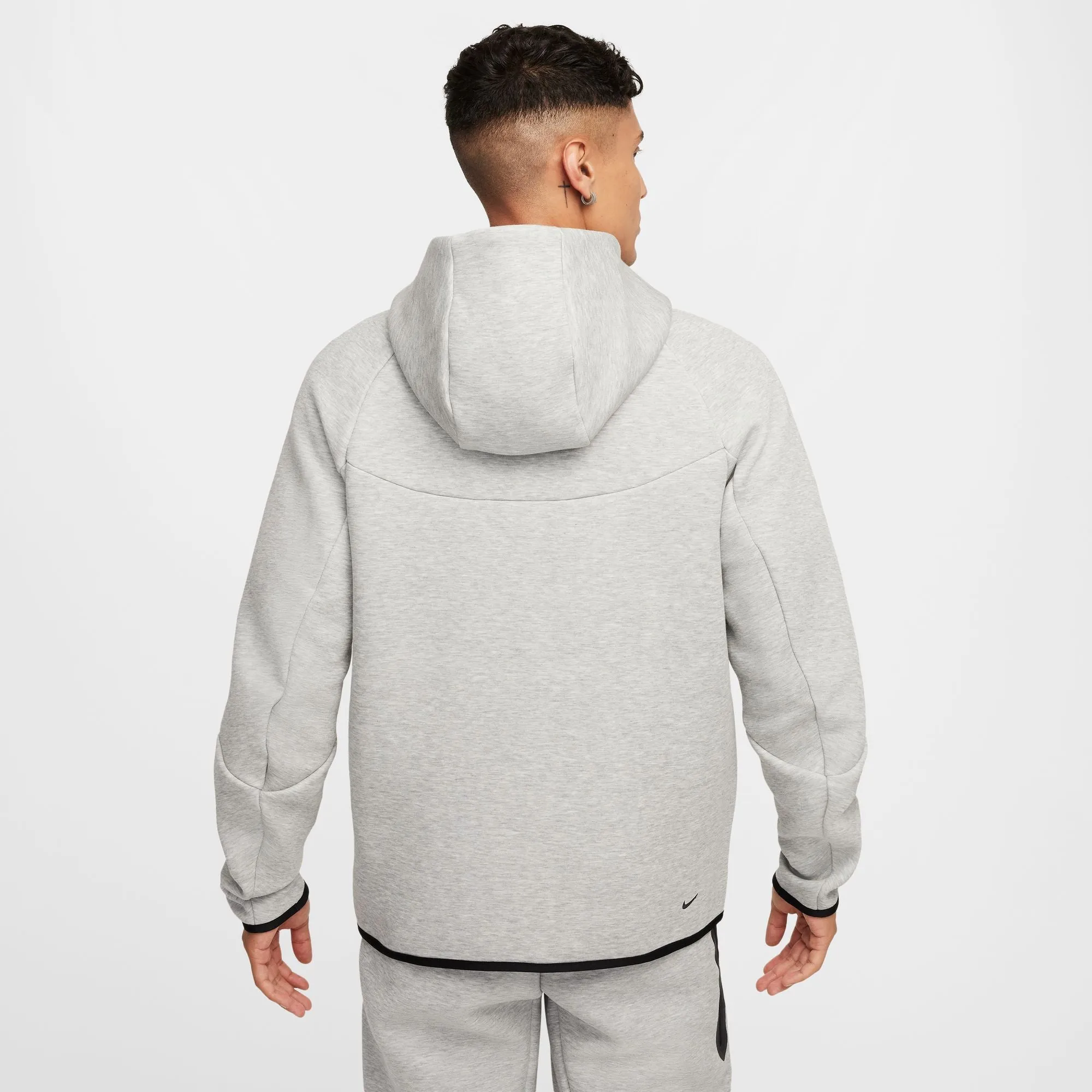 TECH FULL ZIP WINDRUNNER HOODIE "GREY HEATHER"