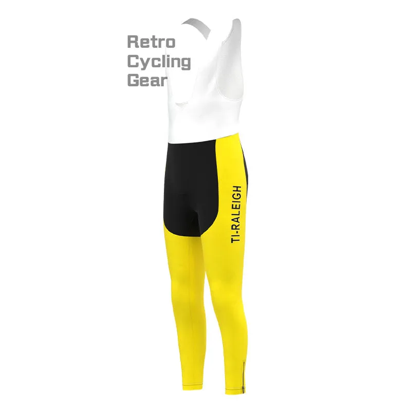 TI-Raleigh Red-Yellow Retro Long Sleeve Cycling Kit