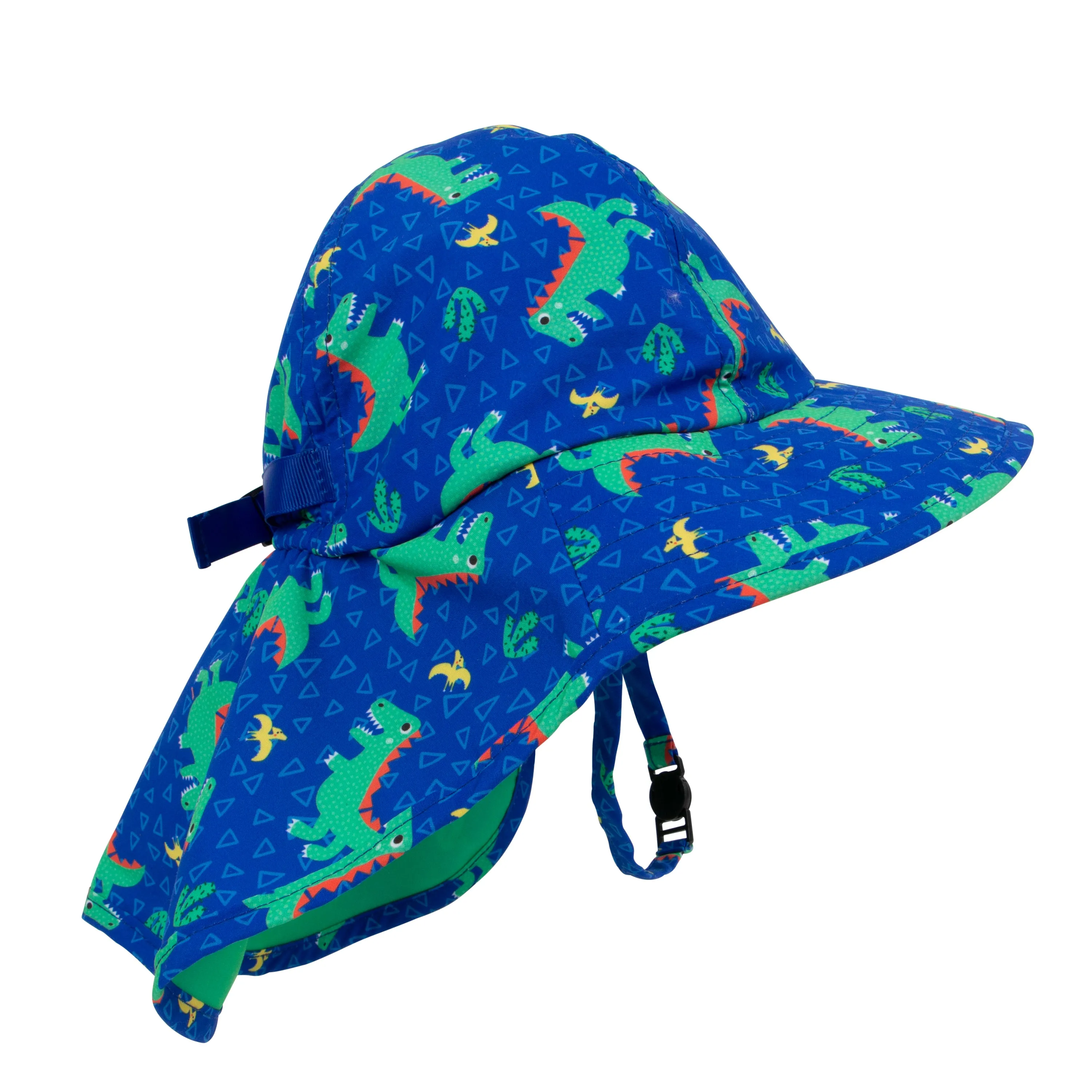 UPF 50  Cape Sun hat - Dinosaur