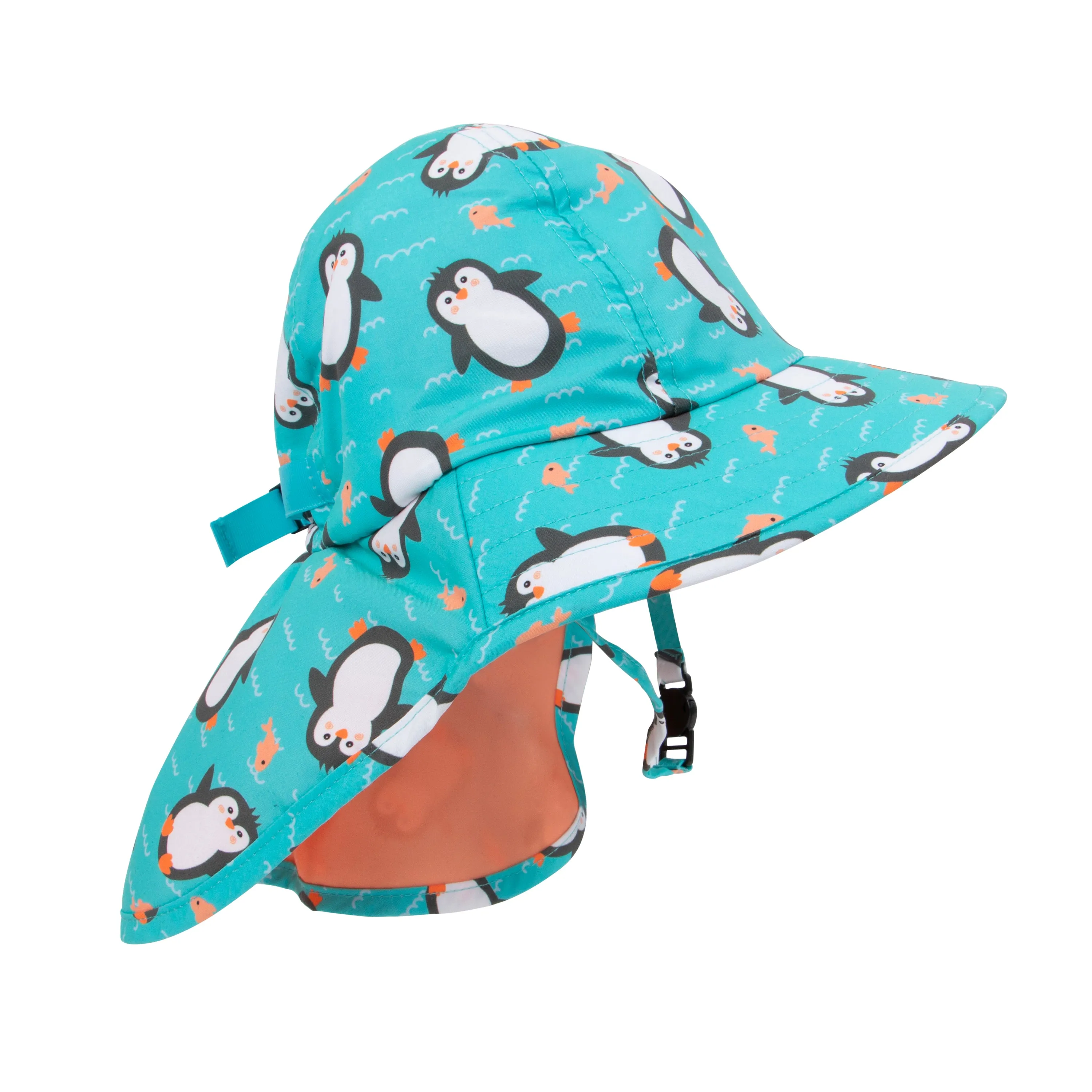 UPF 50  Cape Sun hat - Penguin