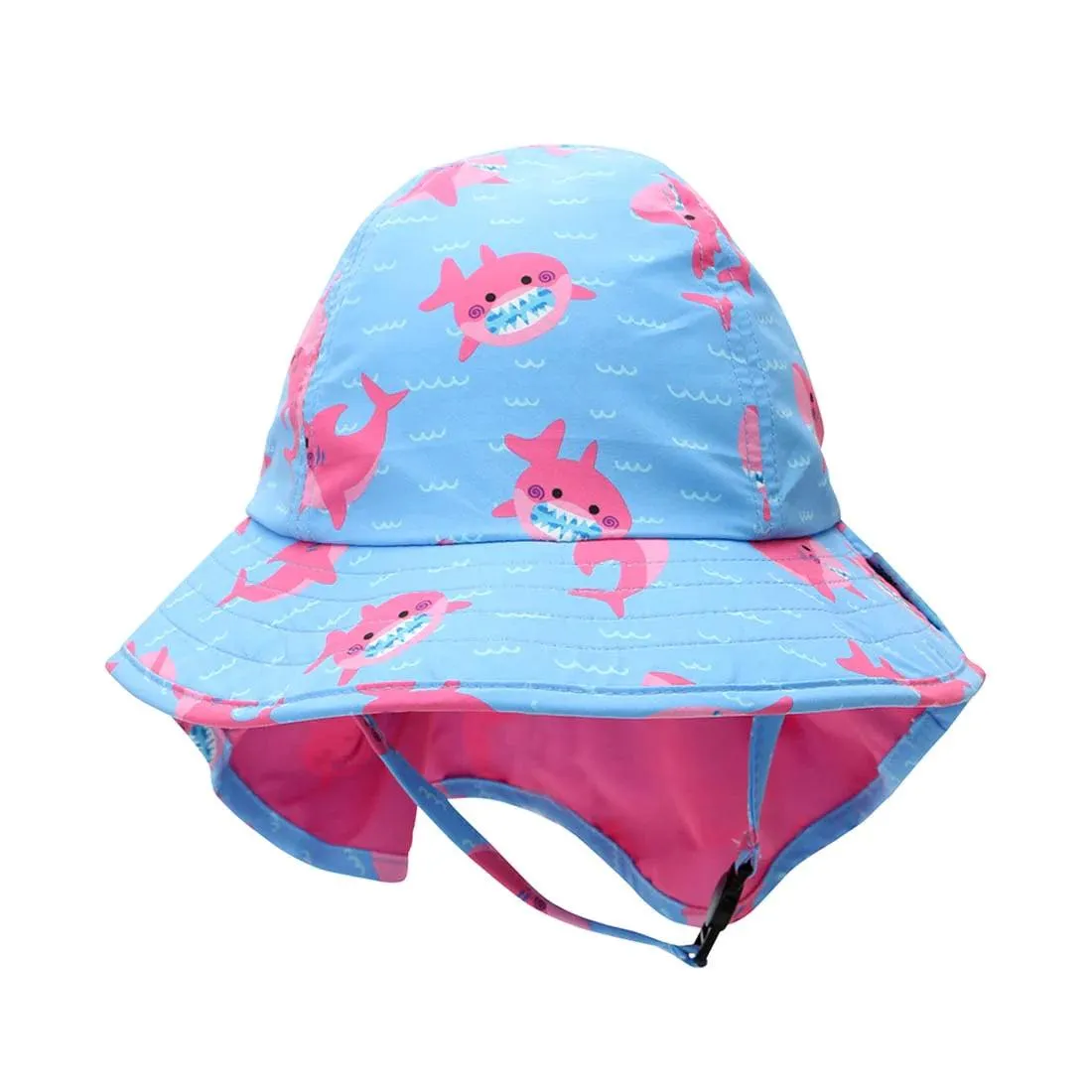 UPF 50  Cape Sun hat - Sophie the Shark