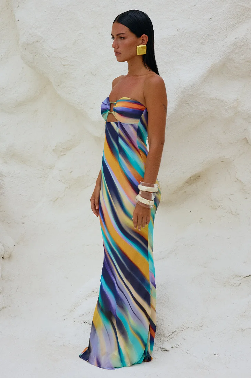 VELZY STRAPLESS DRESS - AINSLEY PRINT