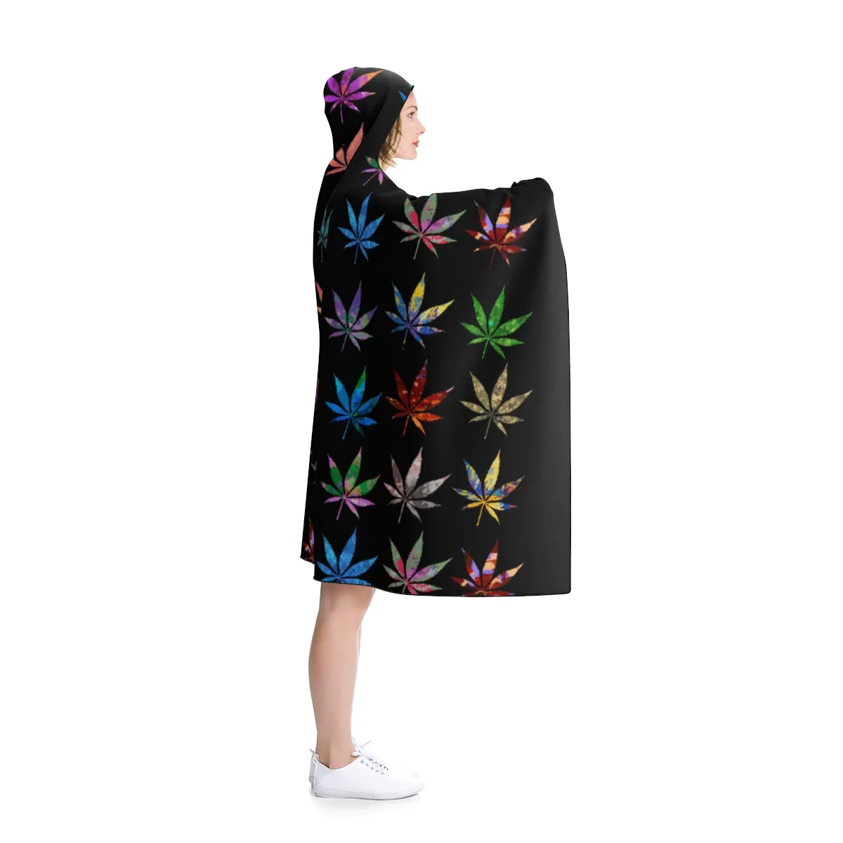 Weed Hooded Blanket