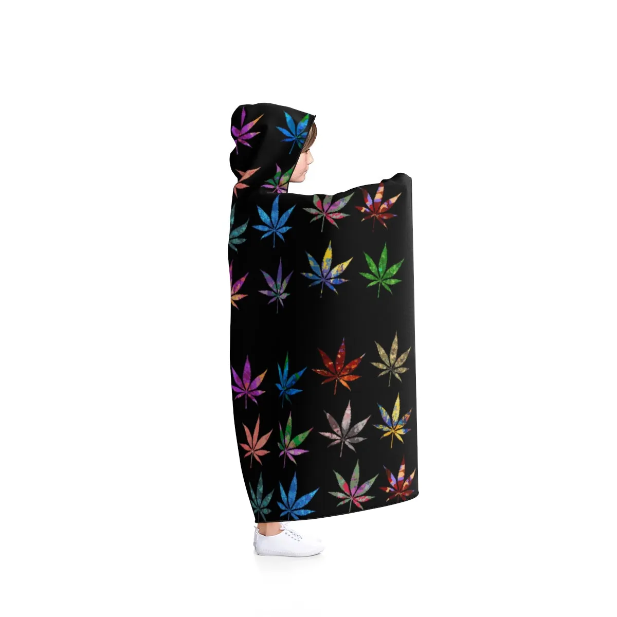 Weed Hooded Blanket