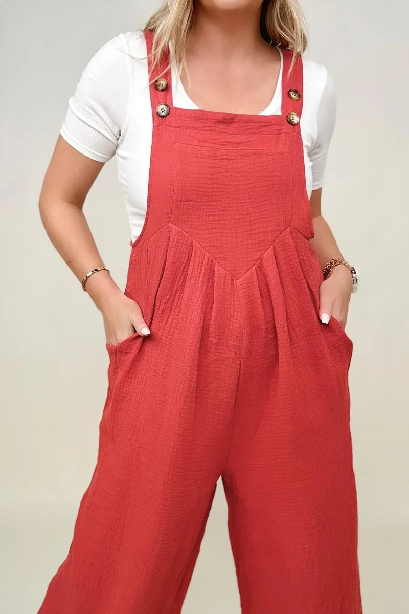 Wide Leg Jumpsuit With Pockets