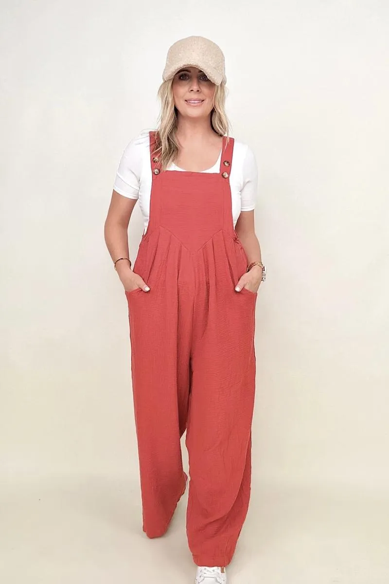 Wide Leg Jumpsuit With Pockets