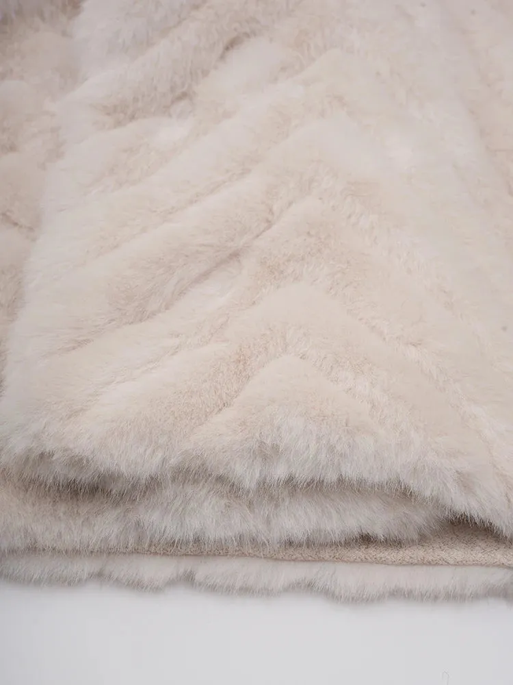 Women's Cozy Faux Fur Long-Length Plush Coat