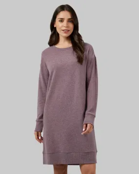 WOMEN'S SOFT SWEATER KNIT CREW DRESS